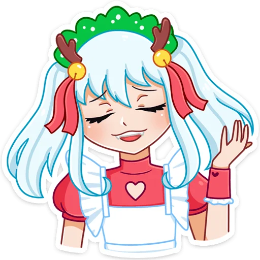😌 Стикер «Алекса Клаус» для Telegram