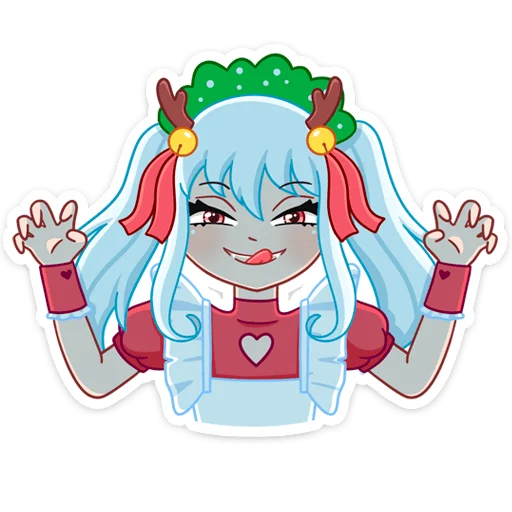 😋 Стикер «Алекса Клаус» для Telegram