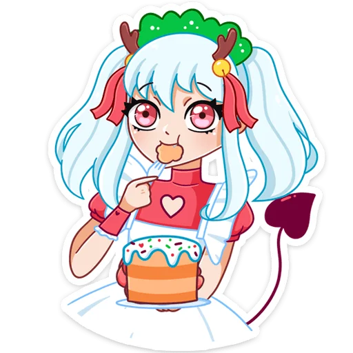 🧁 Стикер «Алекса Клаус» для Telegram