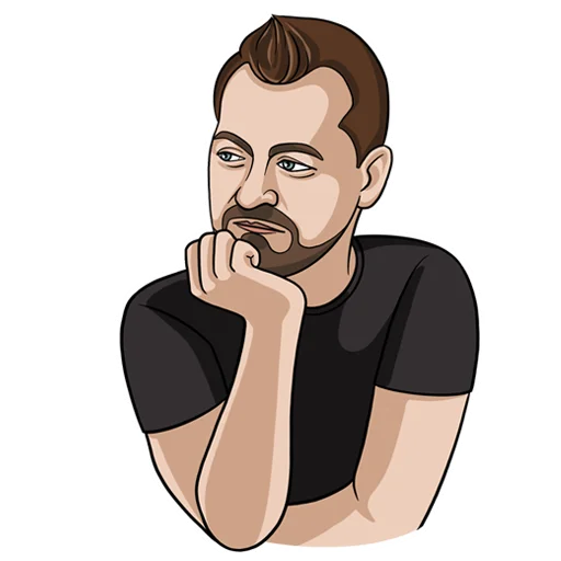🤔 Стикер «Алексей Петрухин» для Telegram