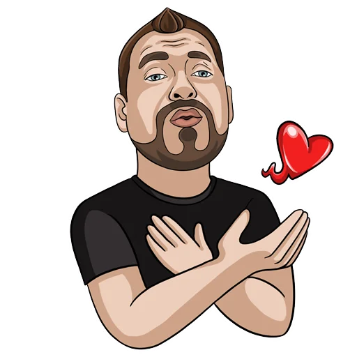 😘 Стикер «Алексей Петрухин» для Telegram