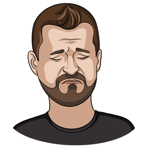 😞 Стикер «Алексей Петрухин» для Telegram