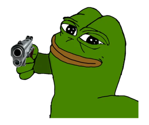 🔫 Стикер «Real muthaphuckkin pepe» для Telegram