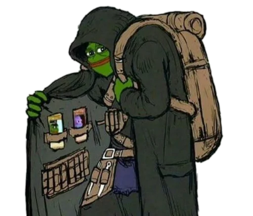 🧥 Стикер «Real muthaphuckkin pepe» для Telegram