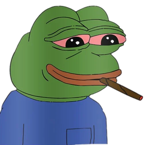 🚬 Стикер «Real muthaphuckkin pepe» для Telegram