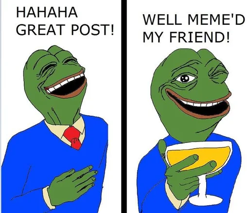 👍 Стикер «Real muthaphuckkin pepe» для Telegram
