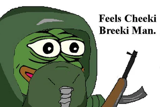 😀 Стикер «Real muthaphuckkin pepe» для Telegram