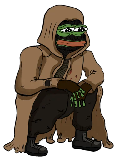 ☹️ Стикер «Real muthaphuckkin pepe» для Telegram