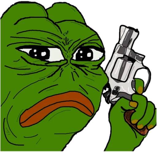 🔫 Стикер «Real muthaphuckkin pepe» для Telegram