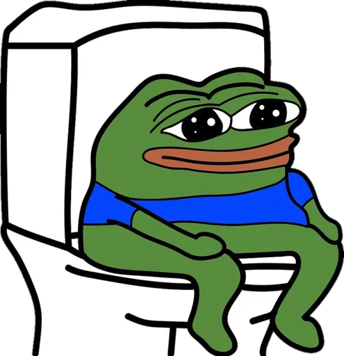 🚽 Стикер «Real muthaphuckkin pepe» для Telegram