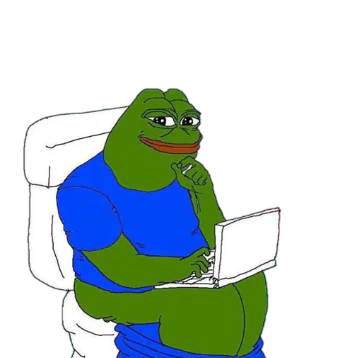 🚽 Стикер «Real muthaphuckkin pepe» для Telegram