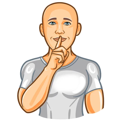 🤫 Стикер «Alex Rich» для Telegram