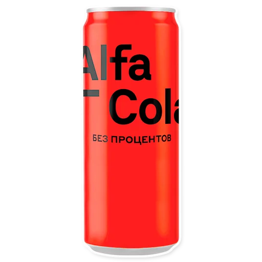 🥤 Стикер «ALFA» для Telegram