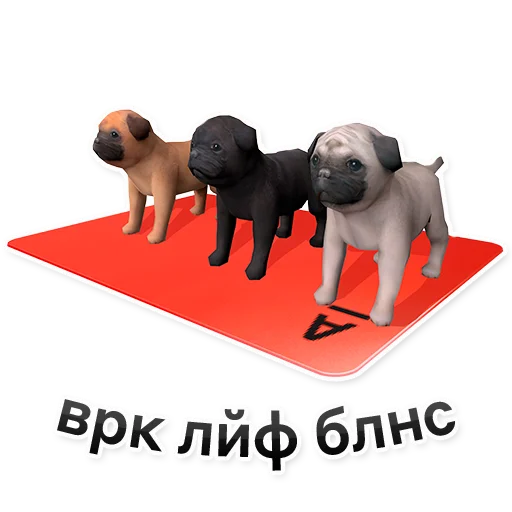 🐕 Стикер «ALFA» для Telegram