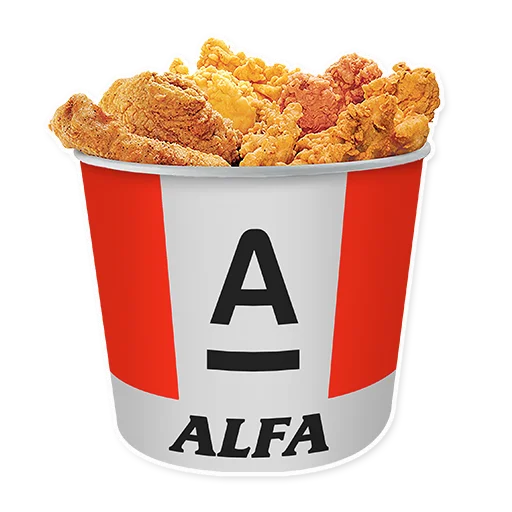 🍗 Стикер «ALFA» для Telegram