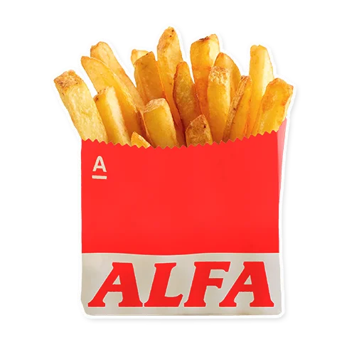 🍟 Стикер «ALFA» для Telegram