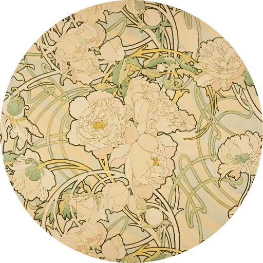 🌺 Стикер «Alfons Mucha» для Telegram