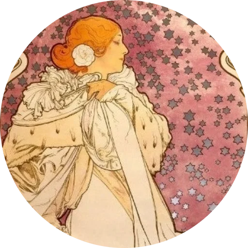 🌺 Стикер «Alfons Mucha» для Telegram