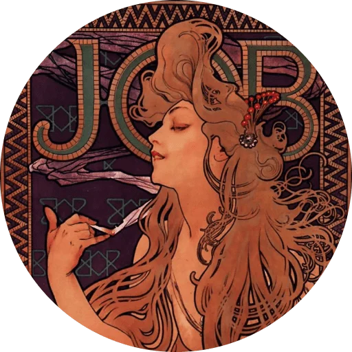 🌺 Стикер «Alfons Mucha» для Telegram