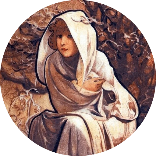 🌺 Стикер «Alfons Mucha» для Telegram