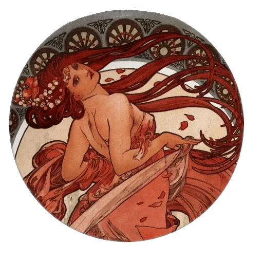 💃 Стикер «Alfons Mucha» для Telegram