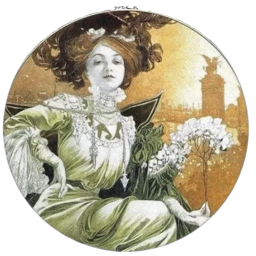 🌺 Стикер «Alfons Mucha» для Telegram