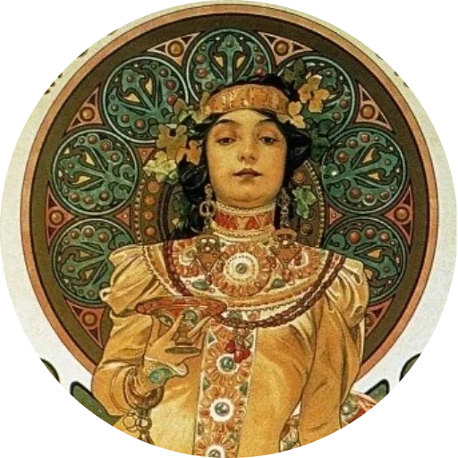 🌺 Стикер «Alfons Mucha» для Telegram