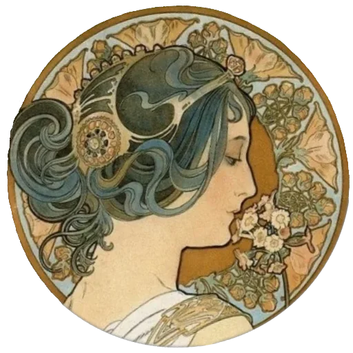 ☺ Стикер «Alfons Mucha» для Telegram