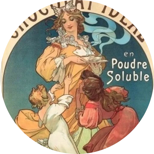 🌺 Стикер «Alfons Mucha» для Telegram