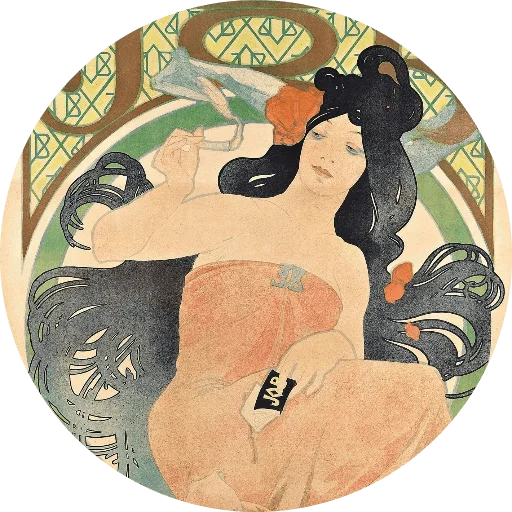 🌺 Стикер «Alfons Mucha» для Telegram