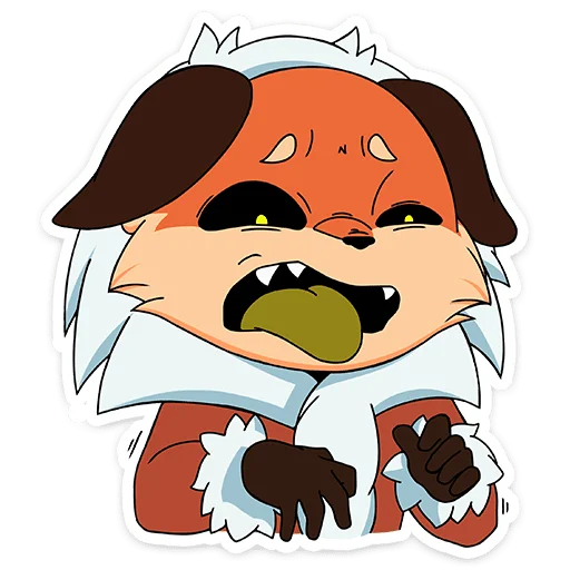 🤢 Стикер «Лиса Алиса - Tiny Bunny» для Telegram