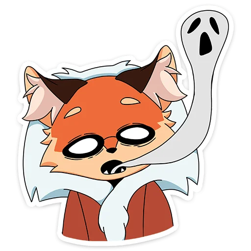 😲 Стикер «Лиса Алиса - Tiny Bunny» для Telegram