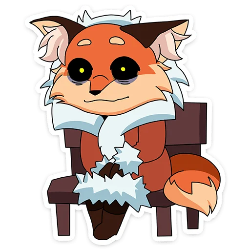 😔 Стикер «Лиса Алиса - Tiny Bunny» для Telegram