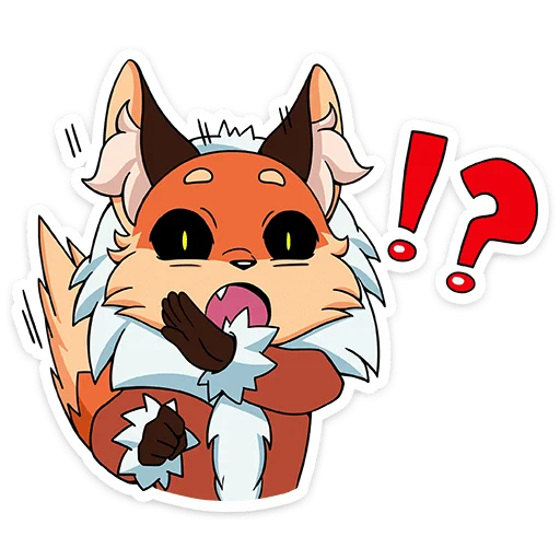 🤨 Стикер «Лиса Алиса - Tiny Bunny» для Telegram