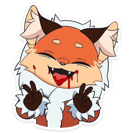 😃 Стикер «Лиса Алиса - Tiny Bunny» для Telegram