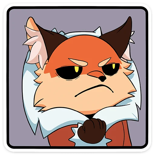 😒 Стикер «Лиса Алиса - Tiny Bunny» для Telegram