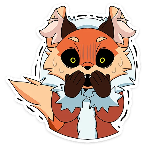 😮 Стикер «Лиса Алиса - Tiny Bunny» для Telegram