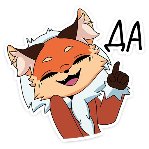 😑 Стикер «Лиса Алиса - Tiny Bunny» для Telegram