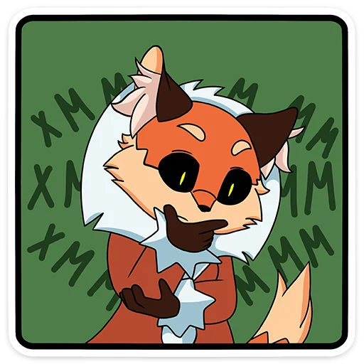 🤔 Стикер «Лиса Алиса - Tiny Bunny» для Telegram