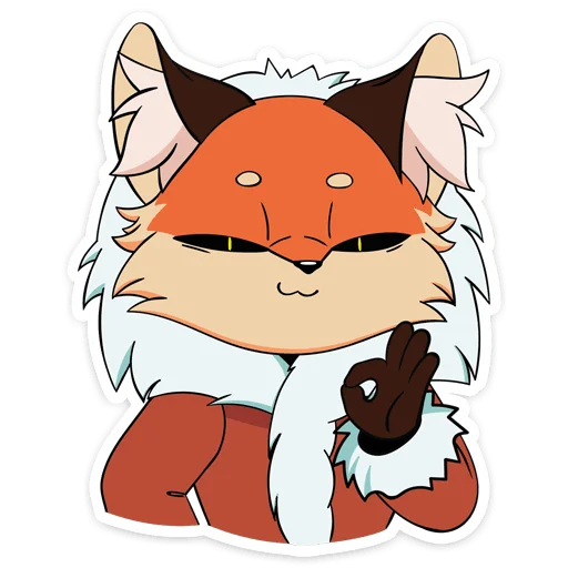 👌 Стикер «Лиса Алиса - Tiny Bunny» для Telegram