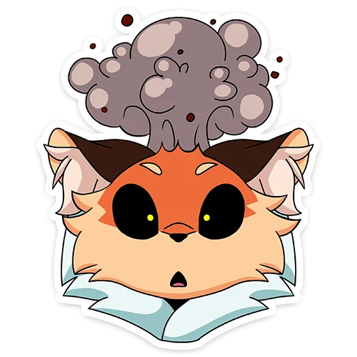😳 Стикер «Лиса Алиса - Tiny Bunny» для Telegram