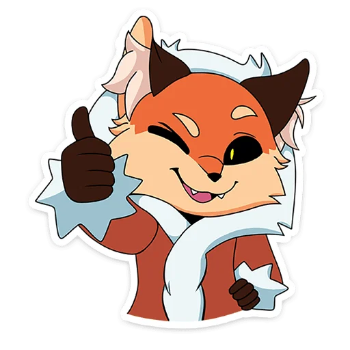 👍 Стикер «Лиса Алиса - Tiny Bunny» для Telegram