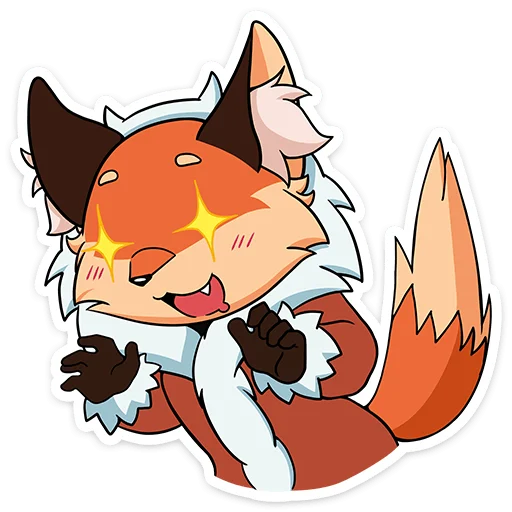 😠 Стикер «Лиса Алиса - Tiny Bunny» для Telegram