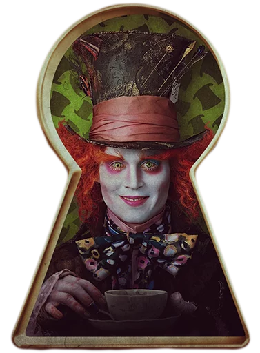 😜 Стикер «Alice in Wonderland» для Telegram