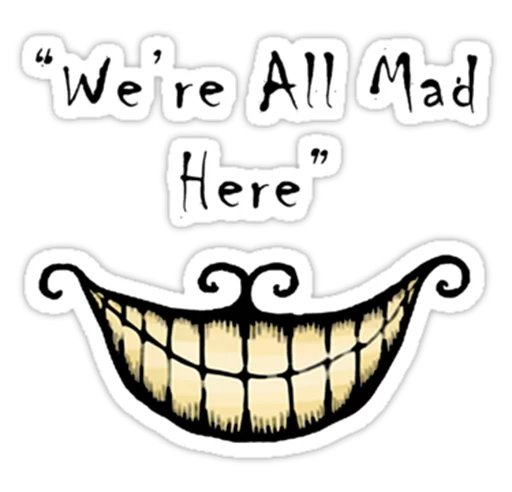 😜 Стикер «Alice in Wonderland» для Telegram