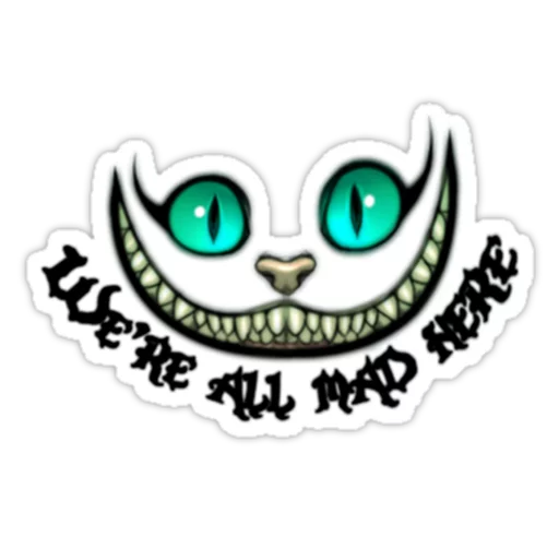 😜 Стикер «Alice in Wonderland» для Telegram