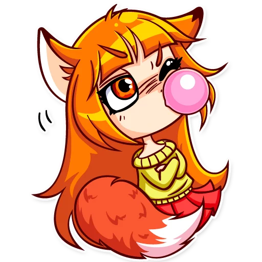 ☹ Стикер «Alice Fox» для Telegram