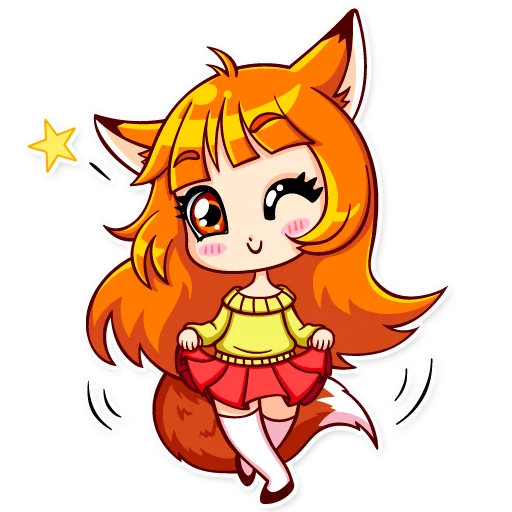 👋 Стикер «Alice Fox» для Telegram