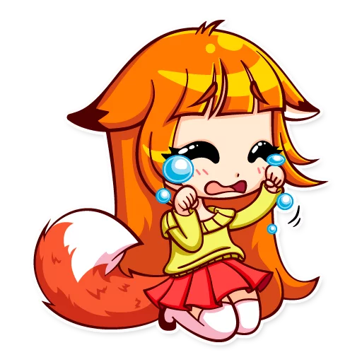 😢 Стикер «Alice Fox» для Telegram