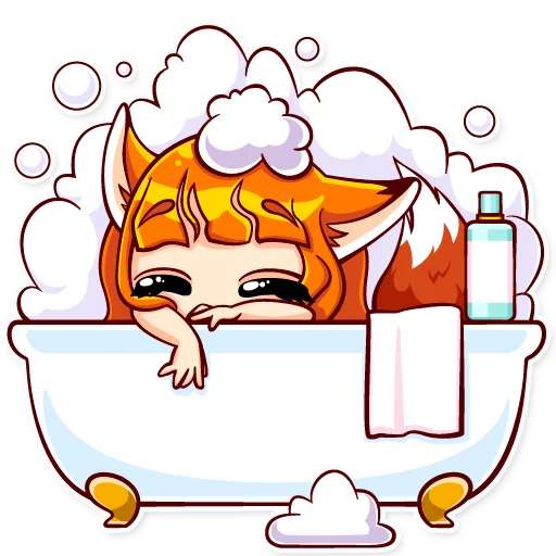 🛁 Стикер «Alice Fox» для Telegram
